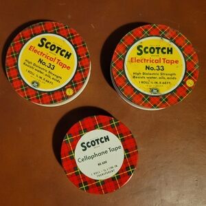 3 Vintage Scotch Tape Dispenser